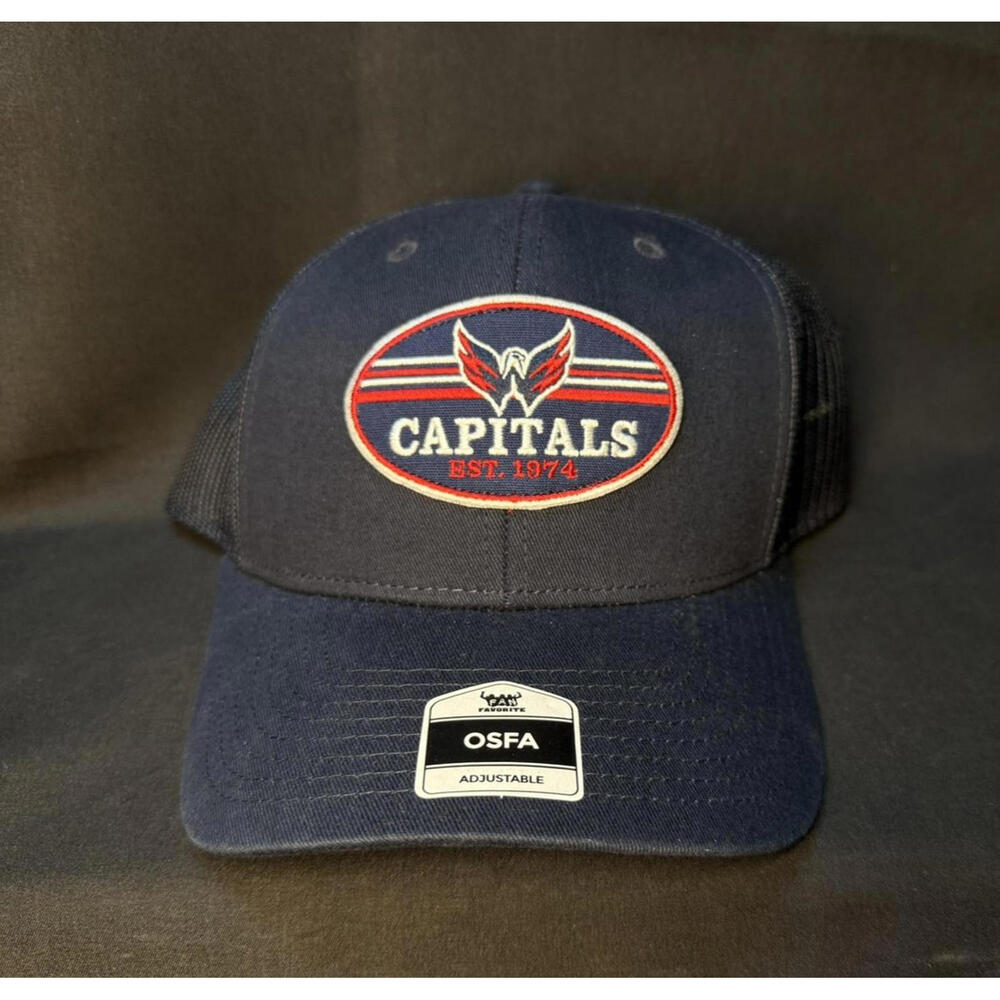 Washington Capitals Hat Cap Snap Back Trucker Mesh NHL Hockey Men's